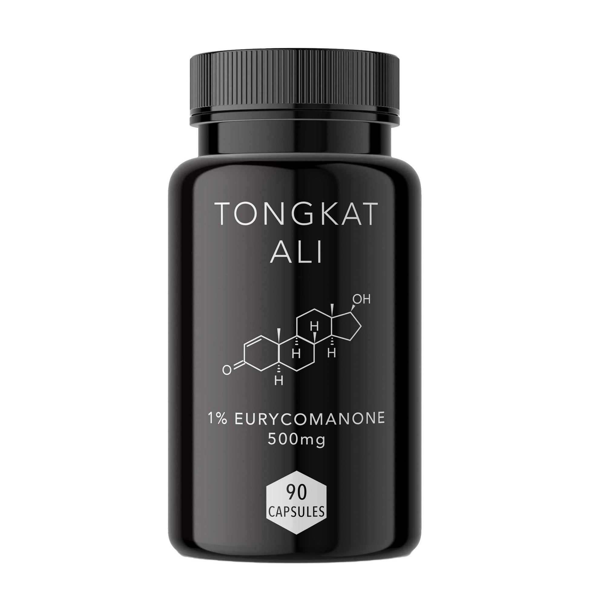 Tongkat Ali 1% eurycomanone capsule bottle